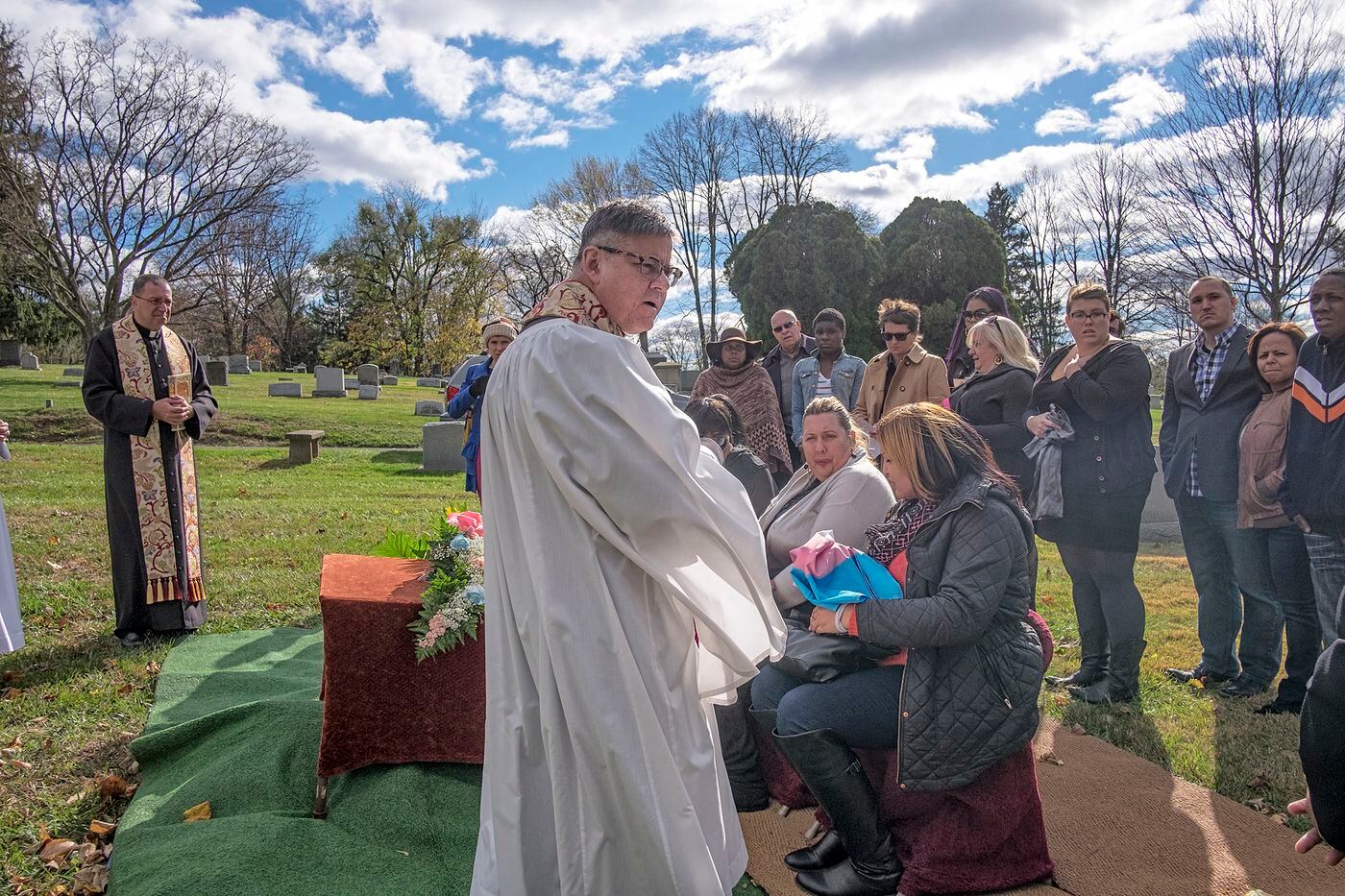 A small group of mourners met in November 2015 at the St. Miriam Cathedral in Flourtown to pay final respects and lay to rest Diamond Williams, a transgender woman murdered in 2013.