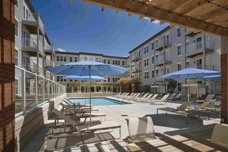 The pool and deck are among the amenities at Chestnut Square, an apartment complex at 201 E. Gay St., West Chester.