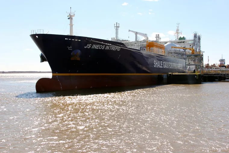 The JS Ineos Intrepid left Sunoco Logistics’ Marcus Hook Terminal on Wednesday with ethane bound for Norway.