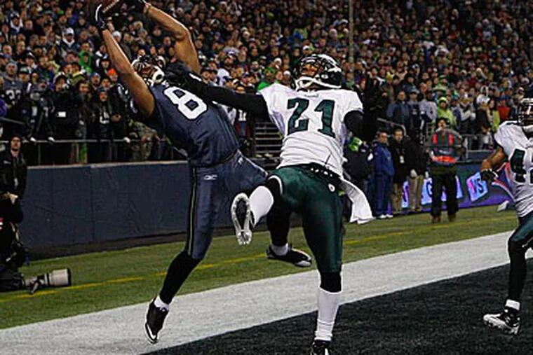 Golden Tate caught an 11-yard touchdown in the Eagles' 31-14 loss to the Seahawks. (Ron Cortes/Staff Photographer)