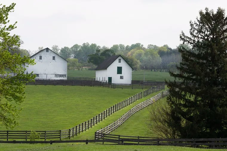 A view of Crebilly Farm in Chester County