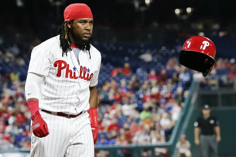 Phillies infielder Maikel Franco could get demoted to a platoon role now that all the Phillies' middle infielders are healthy. 