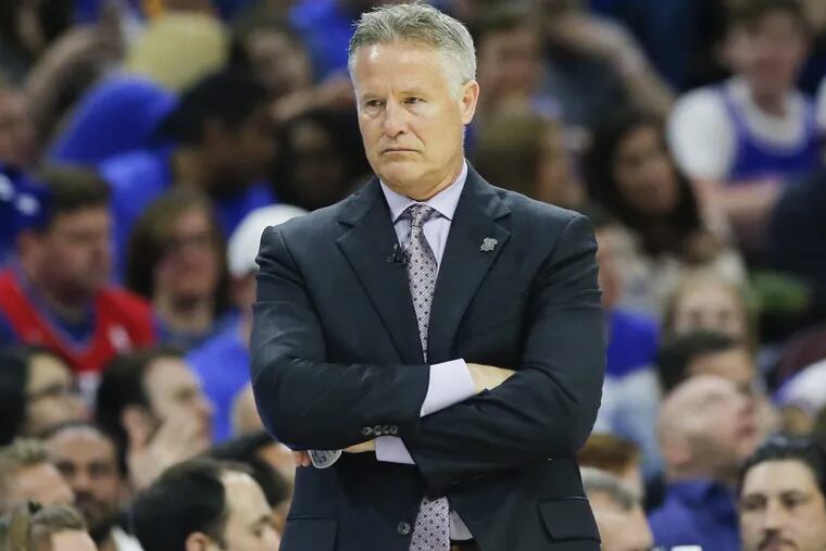 Sixers coach Brett Brown said battle between coaches starts in Game 2 of a playoff series.