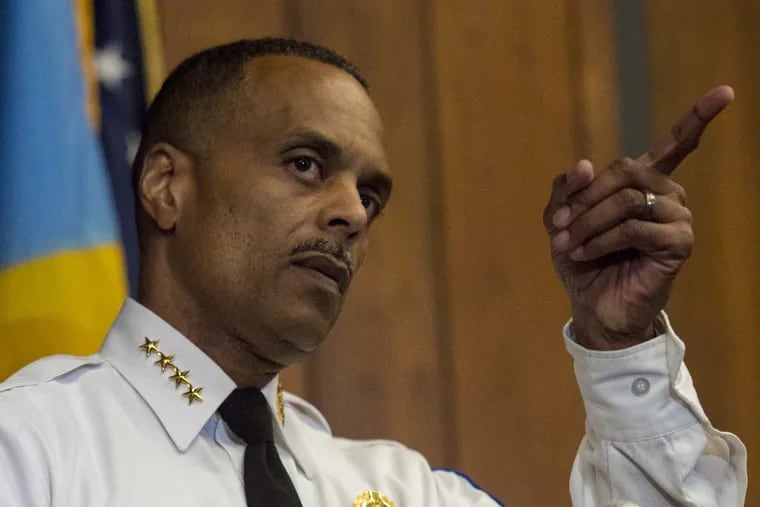 Philadelphia Police Commissioner Richard Ross, at a September news conference, testified in federal court Thursday.