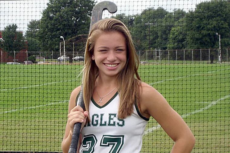 Jamie Robinson is a left inner on the West Deptford field hockey team.