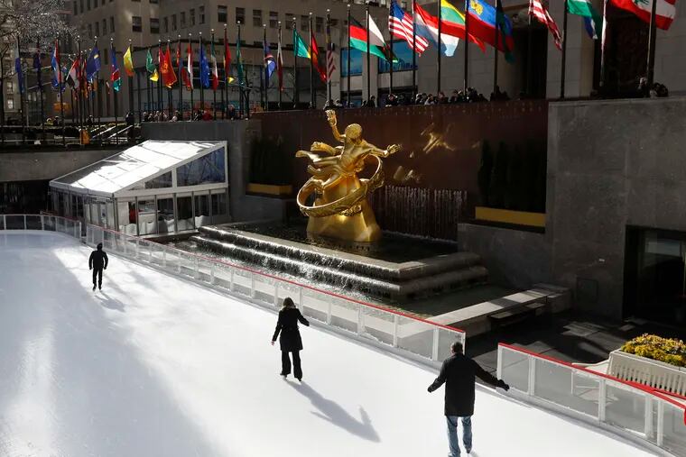 The Rockefeller Center and ice rink near Carnegie Hall. Airbnb, which will be converting 10 floors at the Rockefeller Center into 200 Airbnb suites, is one of CapitalG's 36 portfolio companies and plans to go public, as others have done. (Carolyn Cole/Los Angeles Times/TNS)