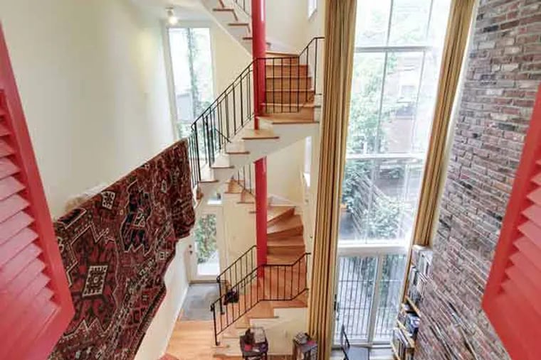 This Washington Square West home, designed by Frank Weise, is on the market for $875,000. (Photo by Joe Alfano).