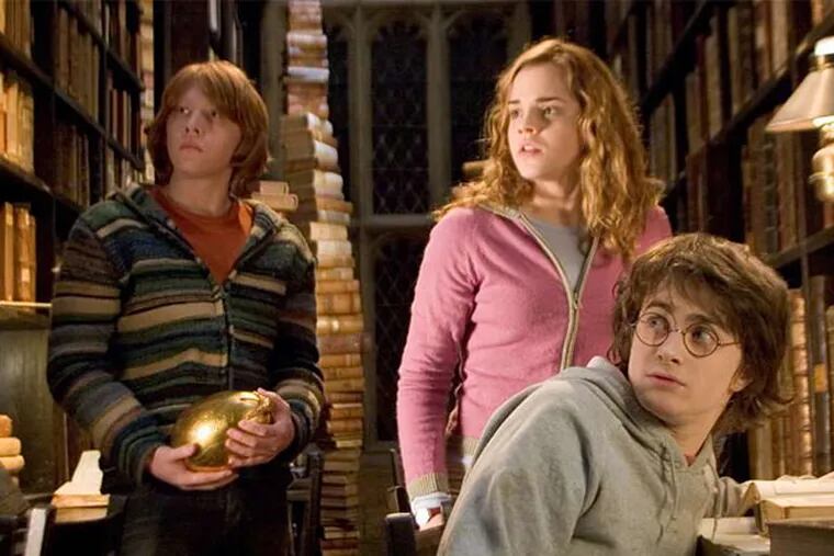 The Harry Potter series - starring (from left) Rupert Grint, Emma Watson, and Daniel Radcliffe.