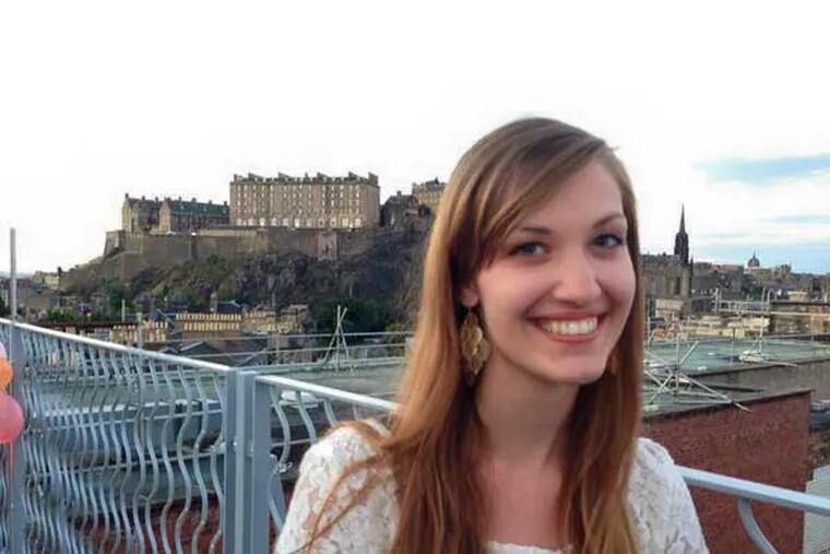 Emily Selke, a recent Drexel University graduate, was reported to be among the 150 people dead in the Germanwings plane crash in southern France. (Photo from Gamma Sigma Sigma Drexel University chapter Facebook page)