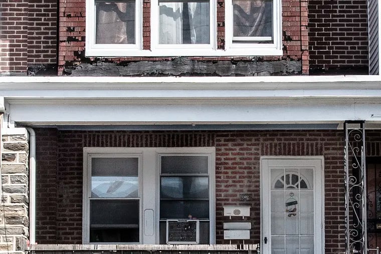 A woman was arrested Sunday, Aug. 11, 2019, at this house in the 5900 block of Mascher Street in the Olney section of Philadelphia for allegedly attacking her 3-year-old daughter with a utility knife. The house was photographed the following day, Monday, Aug. 12, 2019.
