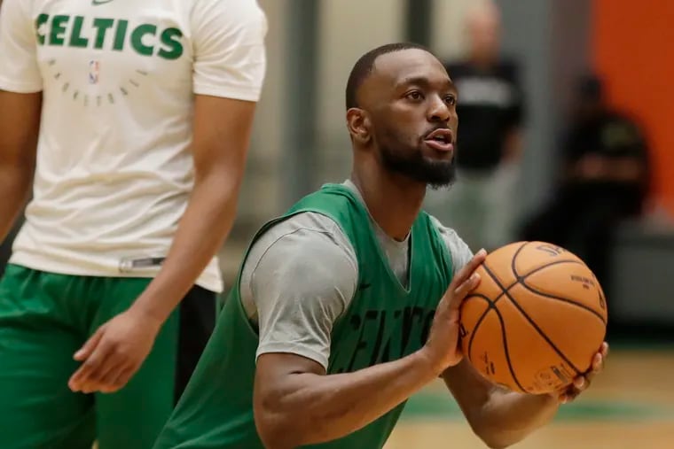 Kemba Walker has arrived in Boston to help the Celtics to regain their footing as a top team in the East. First test? The Sixers on Wednesday in Philly.