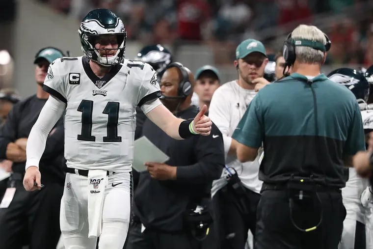 Carson Wentz, brutalized in Atlanta, appreciates that Eagles head coach Doug Pederson will take it easy on the team during this tough two-week stretch.