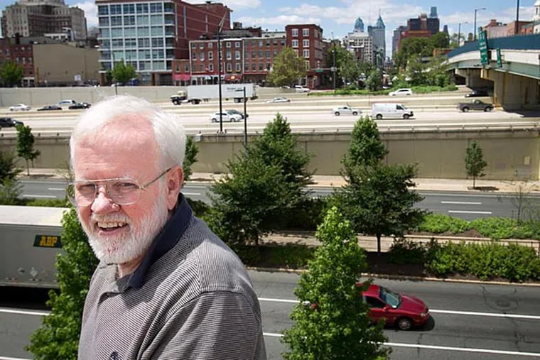 Ross Brightwell envisions park space, an amphitheater or maybe even a roller coaster over a covered stretch of Interstate 95. (Alejandro A. Alvarez/Staff)