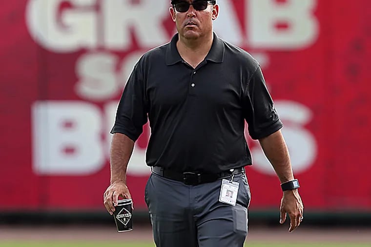 Phillies general manager Ruben Amaro Jr. is the primary target of disgruntled Phillies fans. (David Maialetti /Staff Photographer)