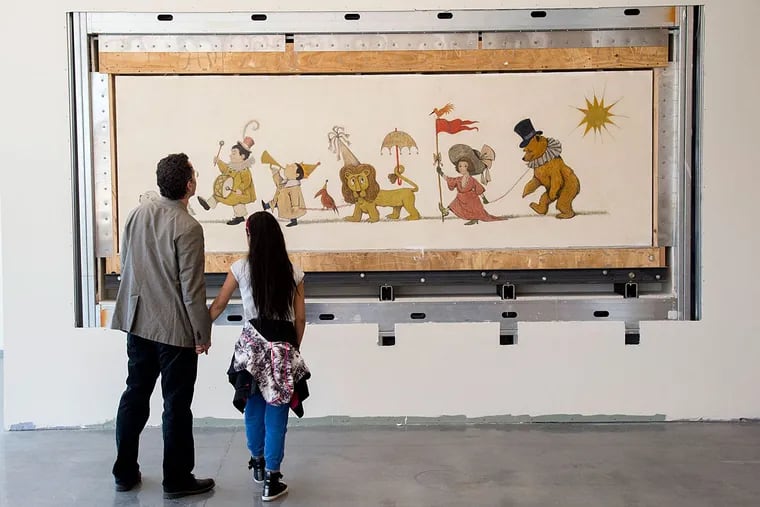 Maurice Sendak’s only known extant mural is at a new library at Broad and Morris Streets.