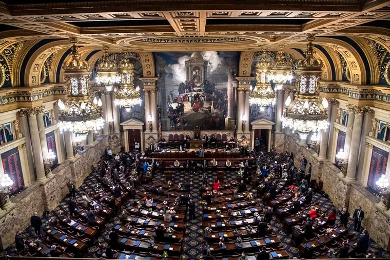 Democrats now control the Pennsylvania House, seen here in 2021.