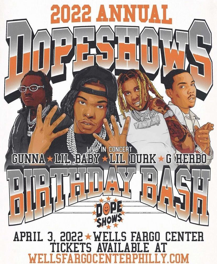 DOPE SHOWS BIRTHDAY BASH WITH Lil Baby Lil Durk Gunna G Herbo e
