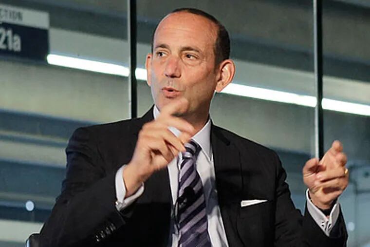 Don Garber still contends that even after 17 years of existence, MLS has a lot more work to accomplish. (Kathy Willens/AP file photo)