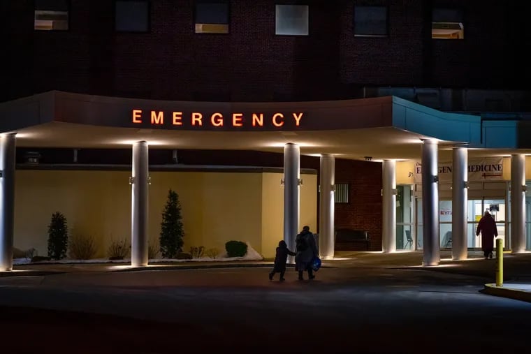Roxborough Memorial Hospital has had to keep patients in in its emergency department, shown here last February, because its hospital beds are full.