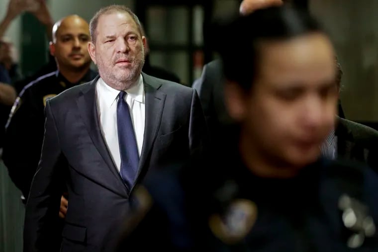 FILE - In this photo from Thursday, Dec. 20 2018, Harvey Weinstein arrives at New York Supreme Court for a hearing on his sexual assault case. Both sides in the case want the press and the public barred from the Weinstein's next court appearance on April 26. (AP Photo/Seth Wenig, File)