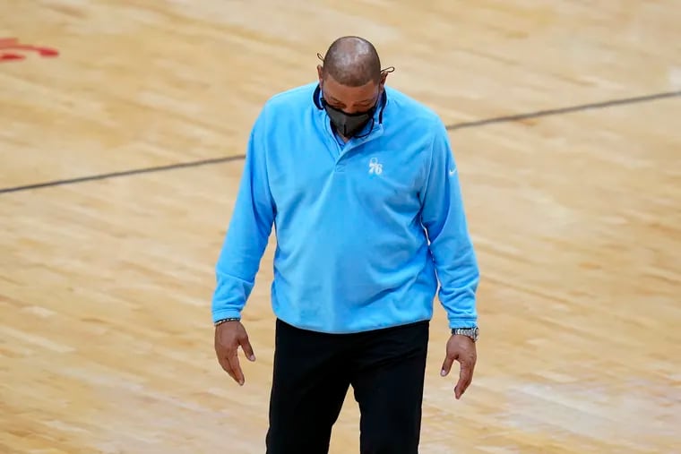Philadelphia 76ers coach Doc Rivers talked about the Daunte Wright being fatally shot by the police.
