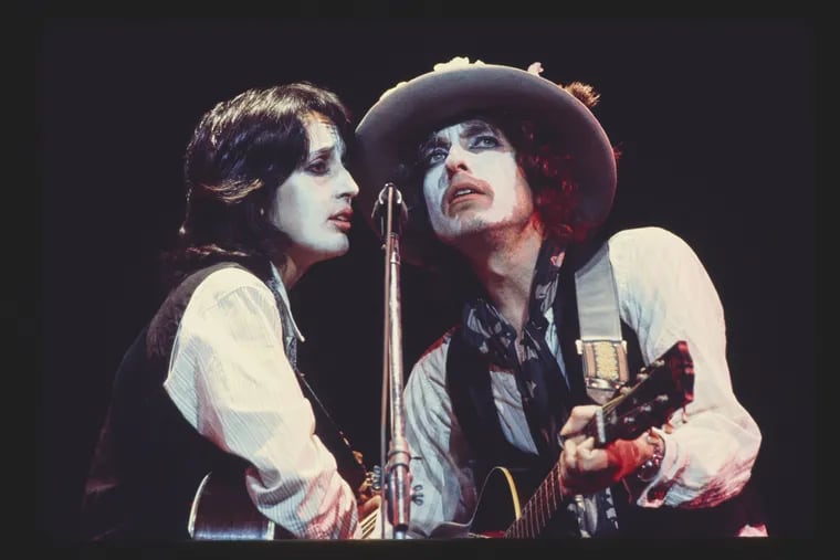 Joan Baez and Bob Dylan in 'Rolling Thunder Revue: A Bob Dylan Story by Martin Scorsese,' which premieres on Netflix on Tuesday.