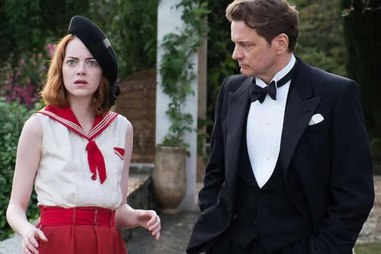Sparks aren't flying: Emma Stone and Colin Firth in "Magic in the Moonlight." (Sony Pictures Classics)