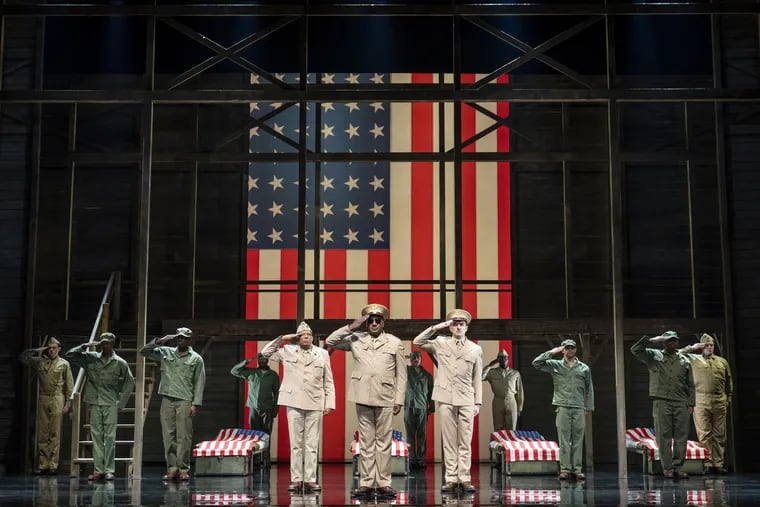 The company of 'A Soldier's Play,' which is performing at the Forrest Theatre, part of the Kimmel Cultural Campus' Broadway series.