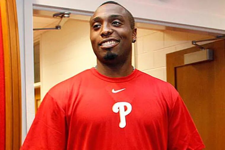 Phillies reliever Dontrelle Willis carries a .244 lifetime batting average with nine homers. (Yong Kim/Staff Photographer)