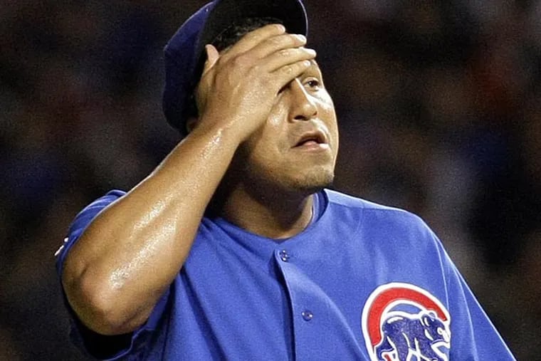 Carlos Zambrano had his share of outbursts in 11 seasons with the Cubs. (Charles Rex Arbogast/AP file photo)