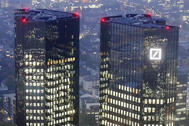 Deutsche Bank headquarters in Frankfurt, Germany.