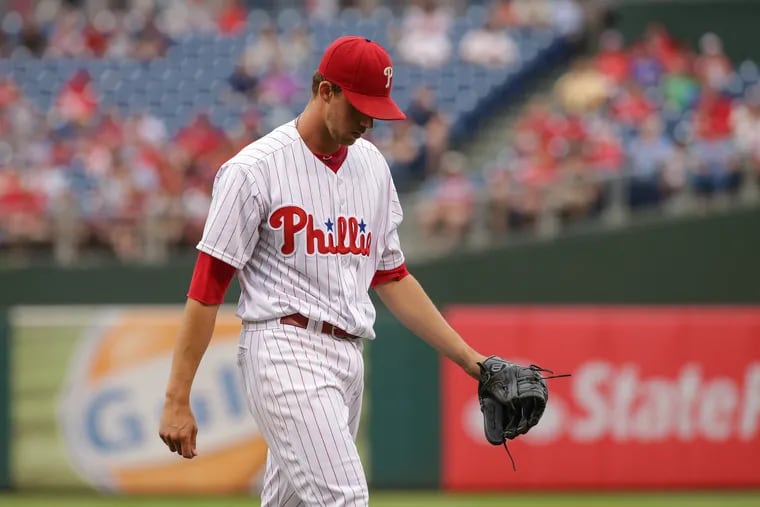 Aaron Nola might not be in line for a bounce back start, according to the numbers. (Photo by Hunter Martin/Getty Images)