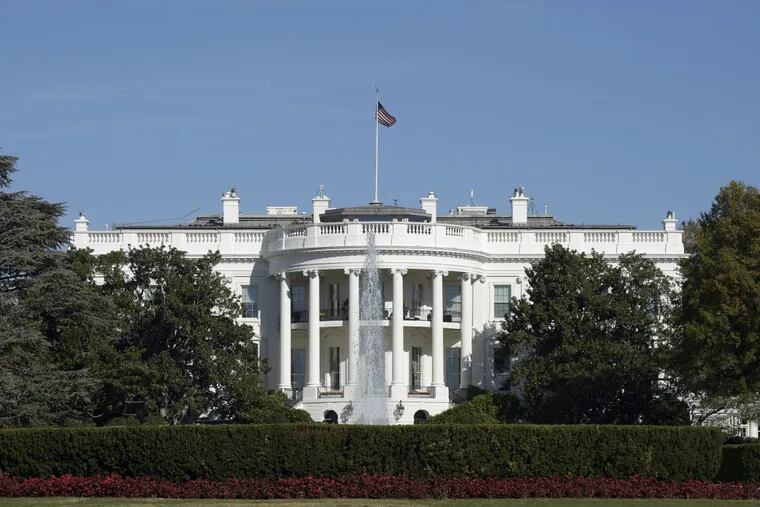 A view of the White House in Washington.