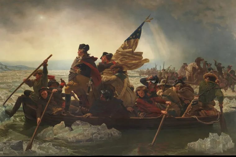 &quot;Washington Crossing the Delaware,&quot; painted by Emanuel Leutze.