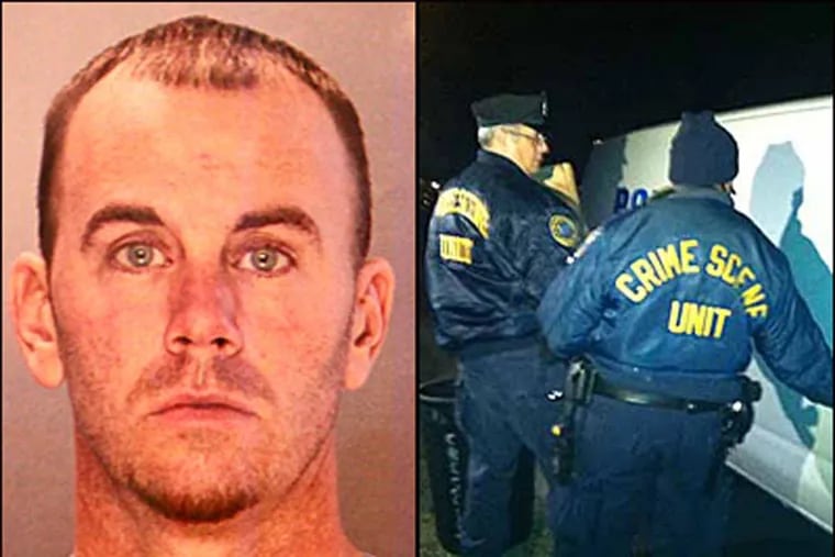 Police say Jason Smith, 36, of Crescent Lane, Levittown gave a statement laying out his involvement and has been charged with murder of Melissa Ketunuti and abuse of a corpse, said Capt. James Clark of the Philadelphia police homicide unit January 24, 2013. (Right photo: Mike Newall)