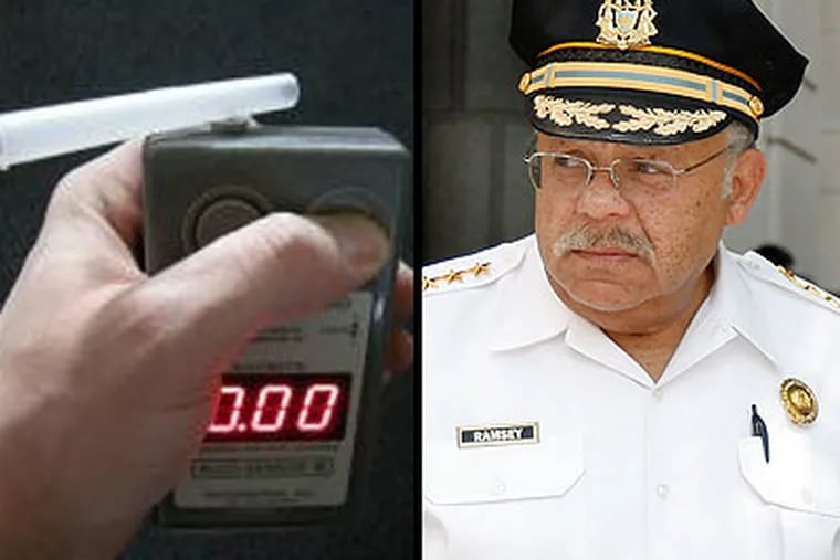 "We screwed up, plain and simple. And now we're paying for it," Philadelphia Police Commissioner Charles H. Ramsey said Wednesday about the 1,147 drunken-driving cases that are in jeopardy due to poorly calibrated Breathalyzers. (David Maialetti / Staff Photographer)