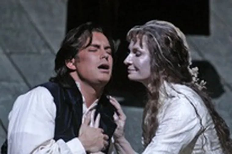 Stephen Costello , as Edgardo in &quot;Lucia,&quot; got more applause than costar Annick Massis.