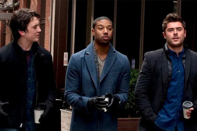 Miles Teller (left), Michael B. Jordan, and Zac Efron star in &quot;That Awkward Moment.&quot;