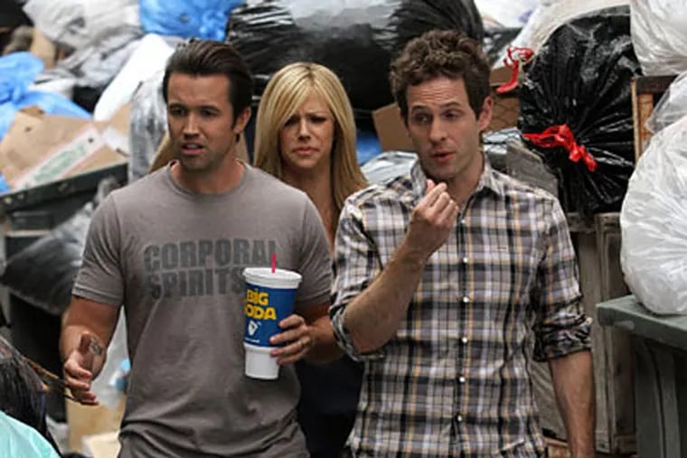 The cast of 'It's Always Sunny in Philadelphia' was in town to shoot scenes for their upcoming season on Thursday, June 13, 2013.