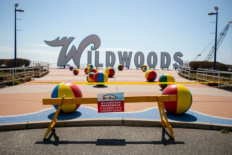 The Wildwoods' boardwalk and beaches will reopen on Friday.
