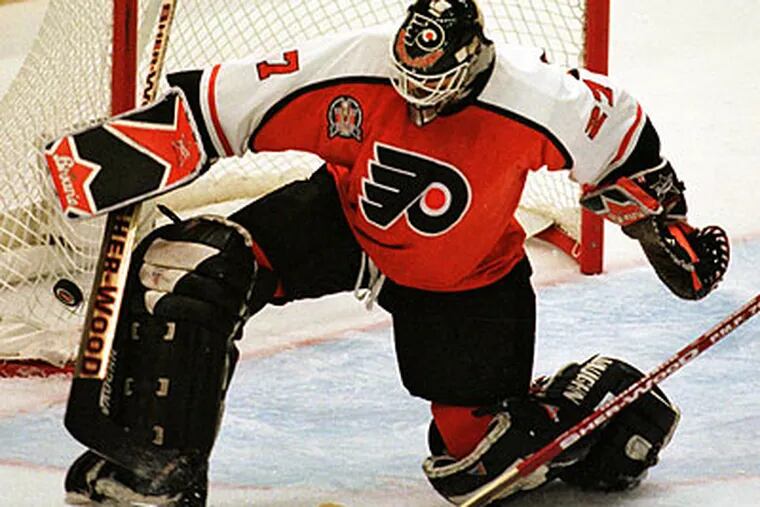 "I'm really disappointed to not be able to take part in the game," Ron Hextall said. (Jerry Lodriguss/Staff file photo)