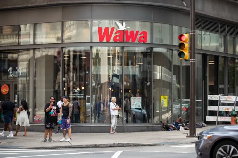 Wawa announced Thursday that it was closing two stores in Center City, including this location at 12th and Market Streets.