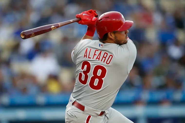 Jorge Alfaro's hot bat makes it hard for Kapler to leave him out of the lineup, but he will need breaks to stay fresh this season. 