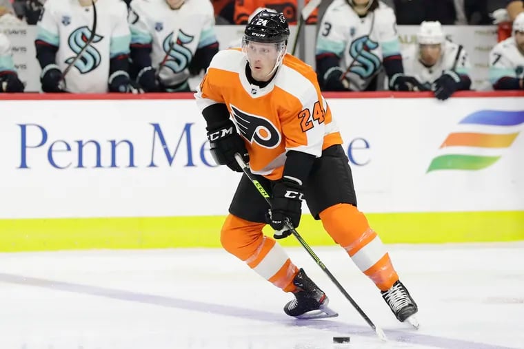 The injury to Ryan Ellis allowed Nick Seeler to get into the Flyers' defensive rotation.