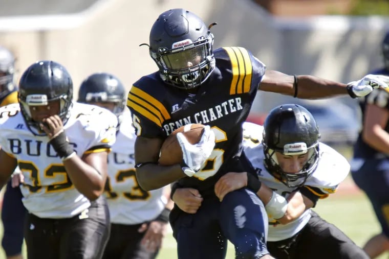Penn Charter’s Edward Saydee has rushed for 636 yards and seven touchdowns in five games.