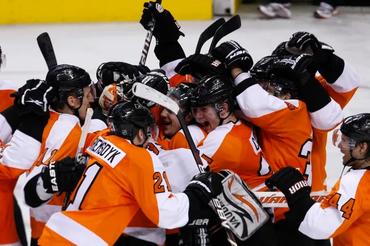 The 2010 Flyers clinched a playoff spot on the final day of the season with a dramatic shootout win.