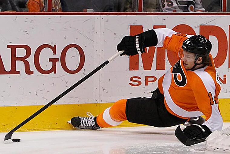 Sean Couturier, 20, had a solid season on defense, but his offense took a step backward. (Ron Cortes/Staff Photographer)
