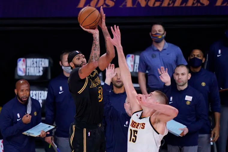 Anthony Davis scored 31 points to lead the Lakers to a 2-0 series lead in the Western Conference finals.