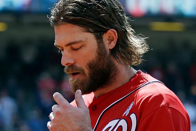 Washington Nationals Jayson Werth believes that the Phillies and the Nationals are "in the same boat". (Mark Duncan/AP)