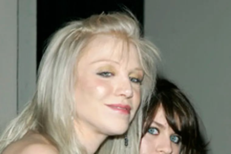 Courtney Love (left) and daughter, Frances Bean Cobain